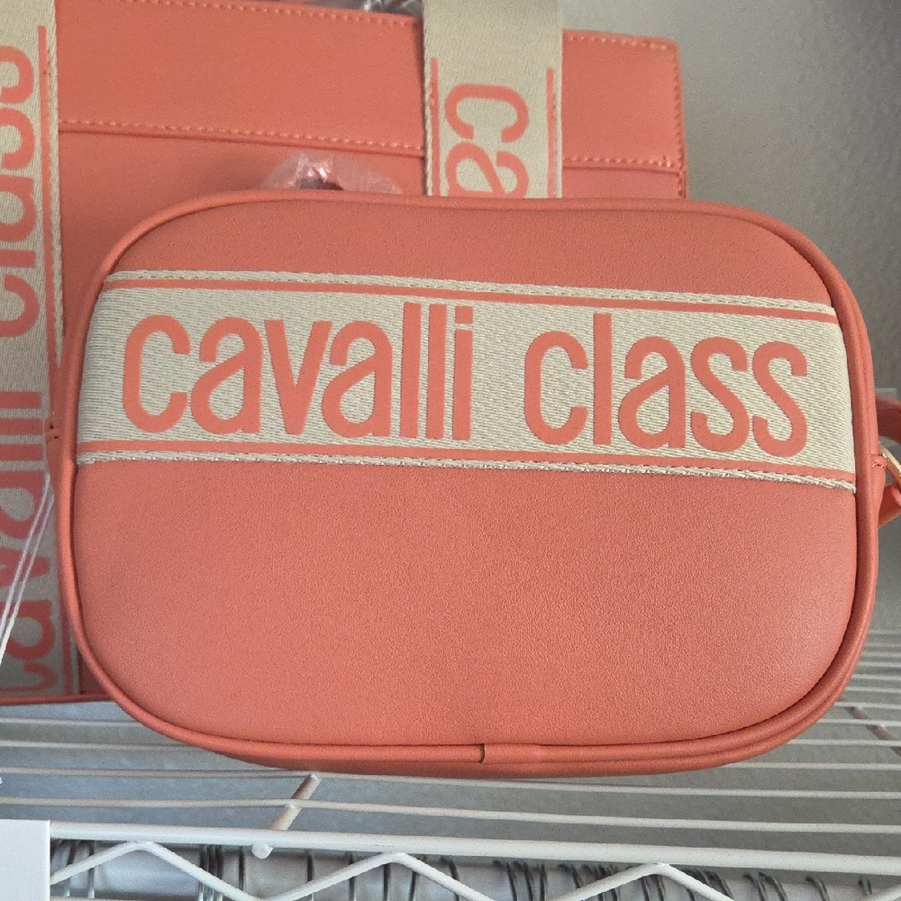 Cavalli Class Peach Crossbody Bag